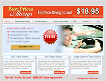 Tablet Screenshot of bestpricedrivingschool.com